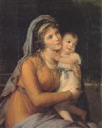 Countess A S Stroganova and Her Son (san 05) VIGEE-LEBRUN, Elisabeth